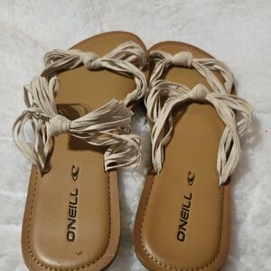 O'Neill Women's Cream and Tan Sandals